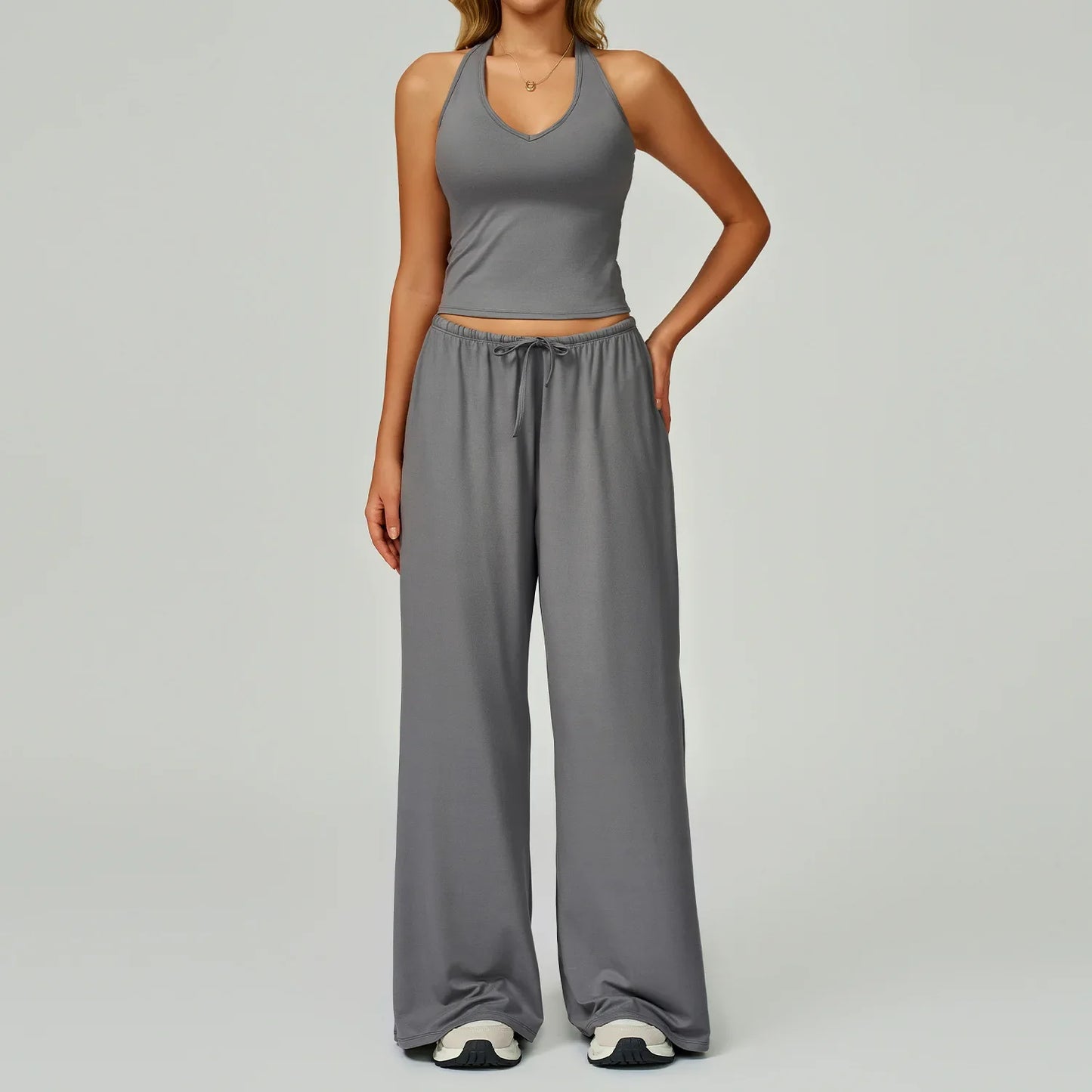 Ladies' Breathable Tank & Elastic Waist Jogger Pants