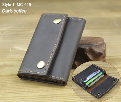 Premium Brown Leather Card Wallet