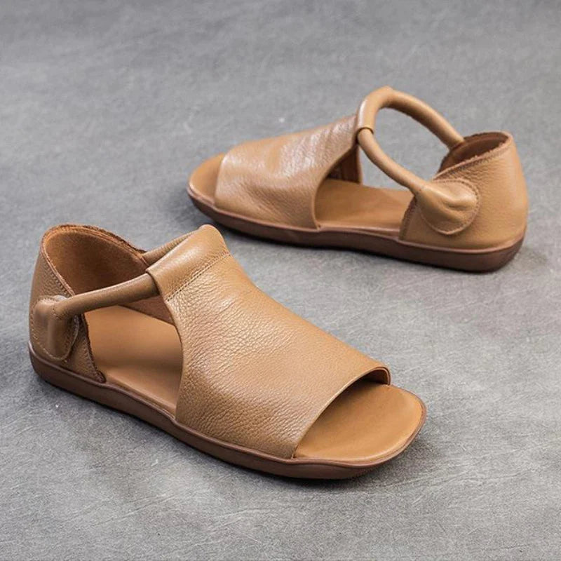 Vintage Style Flat Flip Flop Sandals