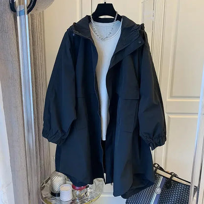 Relaxed Fit Hooded Winter Coat for Women