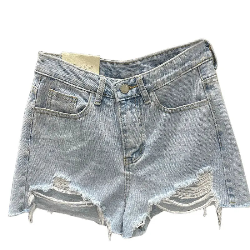 Comfy Women's Distressed Denim Summer Shorts