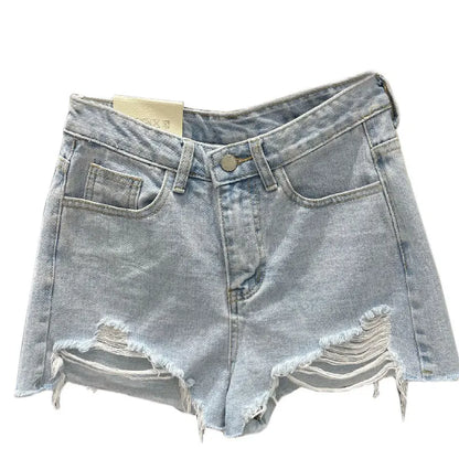 Comfy Women's Distressed Denim Summer Shorts