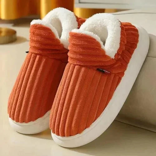 Cozy Fleece Women's Slippers - Warm Non Slip Shoes