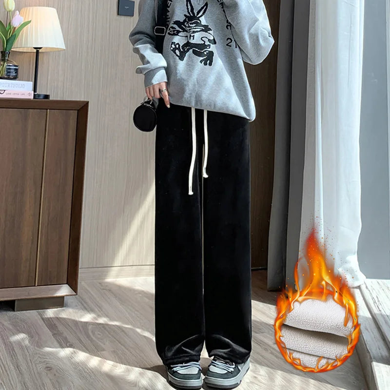 Warm Women's Fleece Lined Comfort Trousers