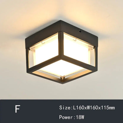 Vintage Patterned Overhead Hallway Lighting Fixtures