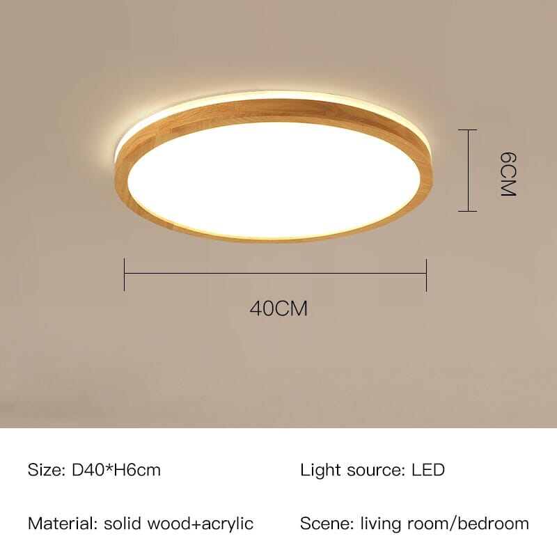 Natural Wood Table Lamp