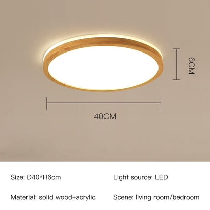 Natural Wood Table Lamp