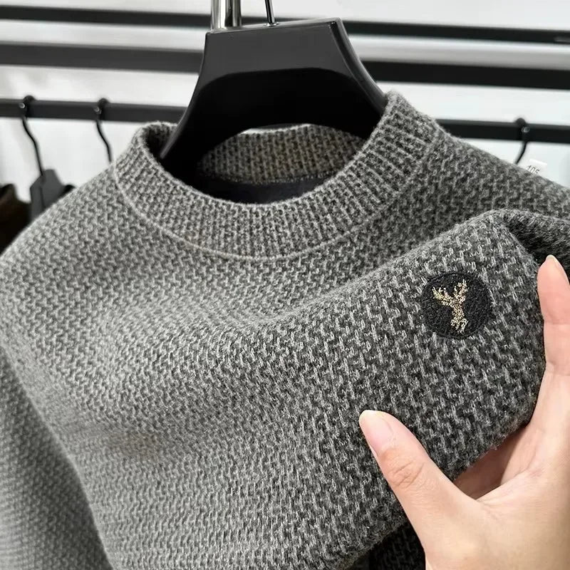 Soft Graphic Crew Neck Sweater Men