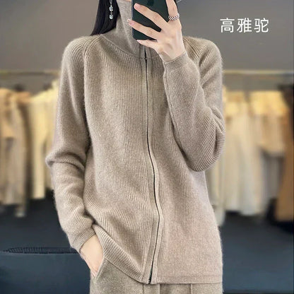 Soft Cashmere Open Cardigan | Relaxed Fit Knit Sweater