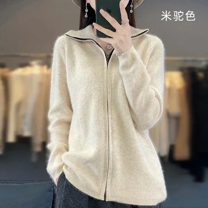 Soft Cashmere Open Cardigan | Relaxed Fit Knit Sweater