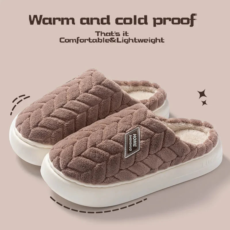 Cozy Fuzzy Women's Slipper Socks with Grippy Warm Soles