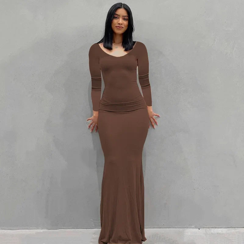 Elegant Strapless Black Floor Length Evening Dress