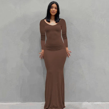 Elegant Strapless Black Floor Length Evening Dress
