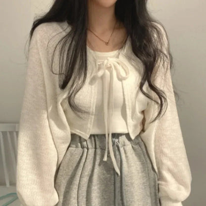 Lightweight Open Front Cardigan – Warm Weather Shawl - VogeLuxe