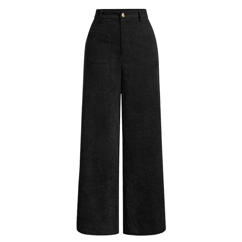 Comfortable Wide Leg High Waist Women's Pants