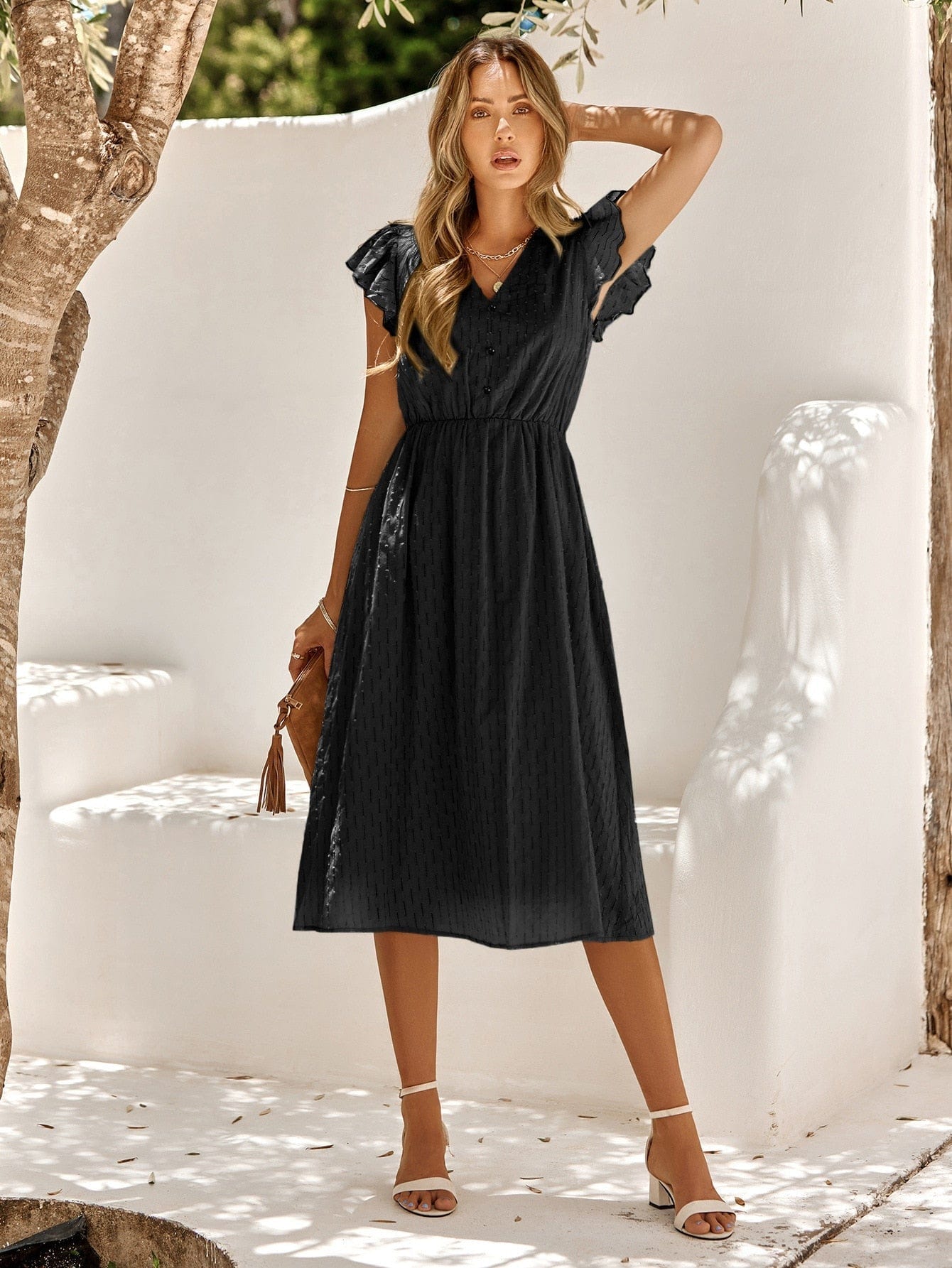 Comfy Women's Lightweight Midi Summer Dress