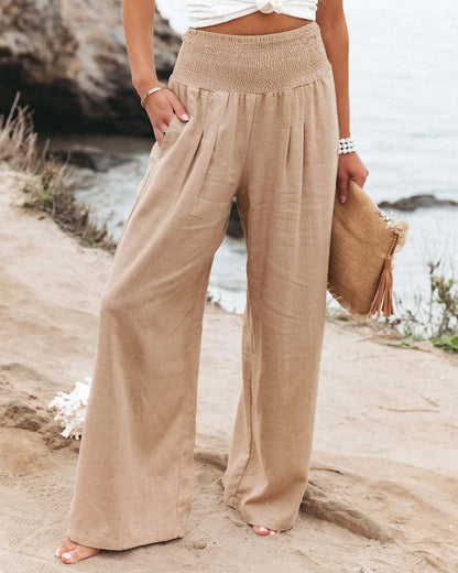 Soft & Chic Women's Cotton Elastic Pants