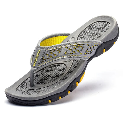 Men's Waterproof Beach Flip Flops - Breathable Summer Shoes