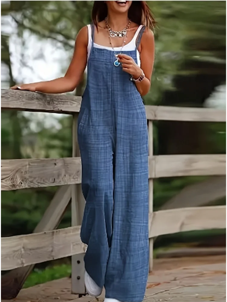 Comfy Women's Summer Romper Jumpsuit with Pockets - VogeLuxe