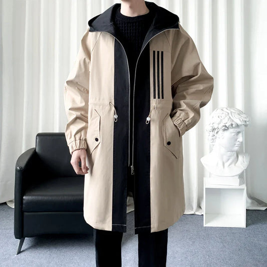 Bold Panelled Parka Mens Coat - VogeLuxe