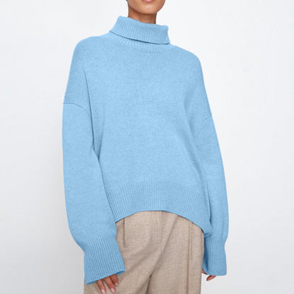 Cozy Women's Big Knit Turtleneck Winter Sweater