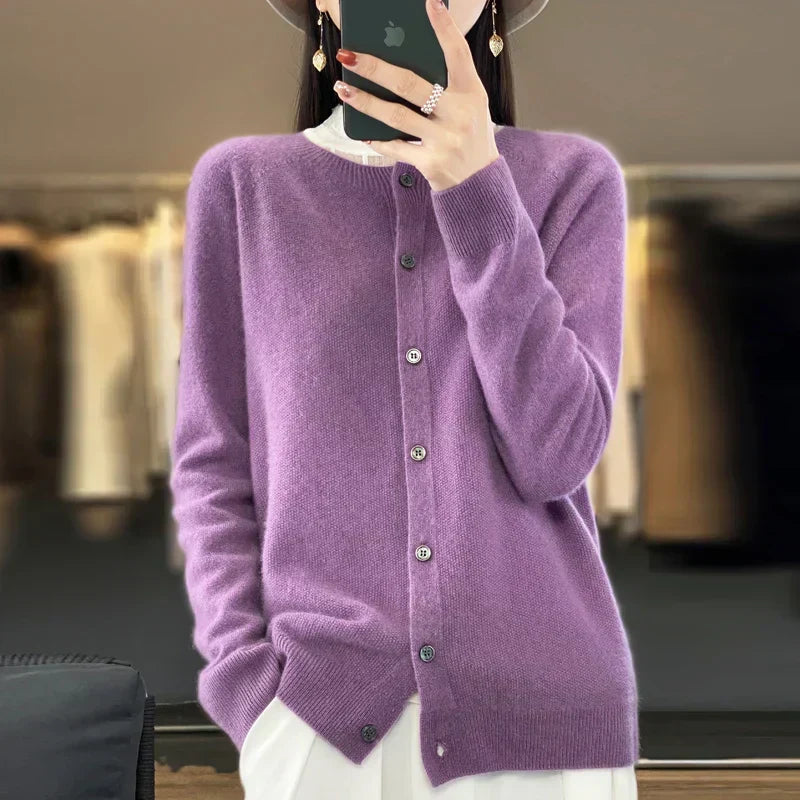 Soft Merino Wool Open Front Cardigan For All Seasons