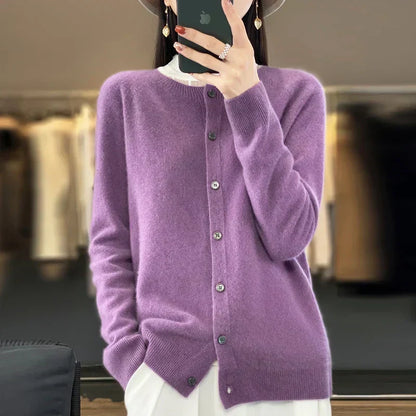 Soft Merino Wool Open Front Cardigan For All Seasons