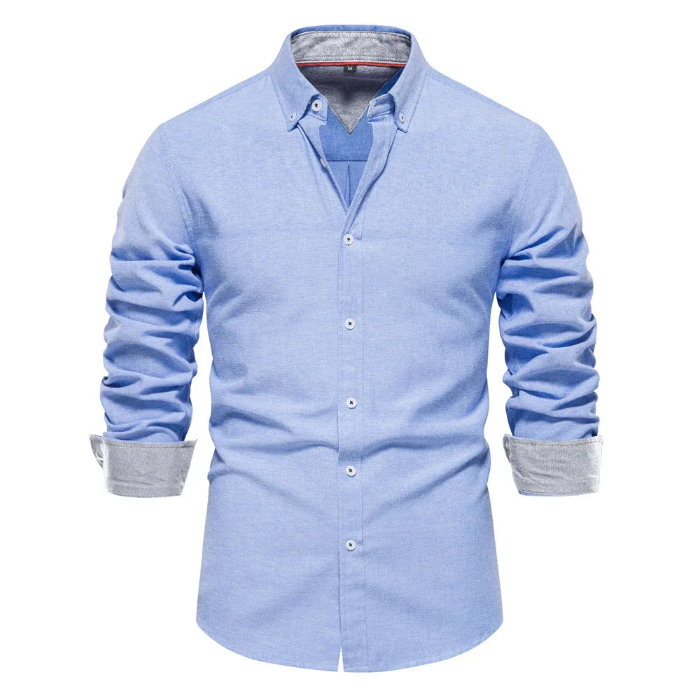 Classic Casual Men's Cotton Button Shirt