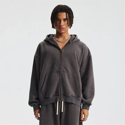 Warm Thick Fleece Zip Up Hoodie for Men and Women