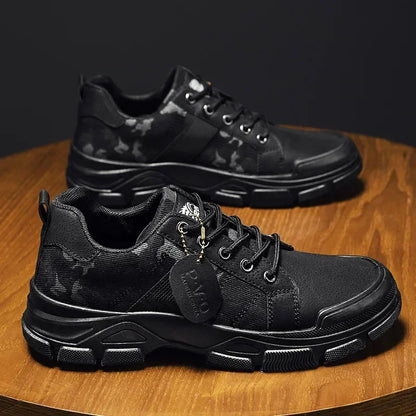 Tall Camo Military Style High Top Boots