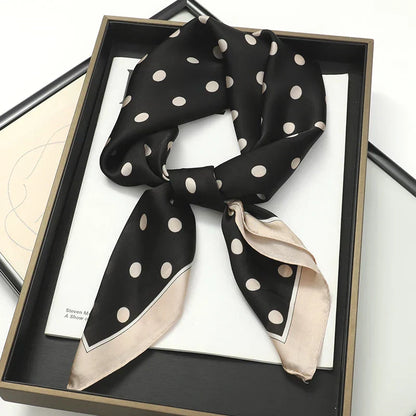 Soft Plaid Scarf for Women Neck Hair Accessory