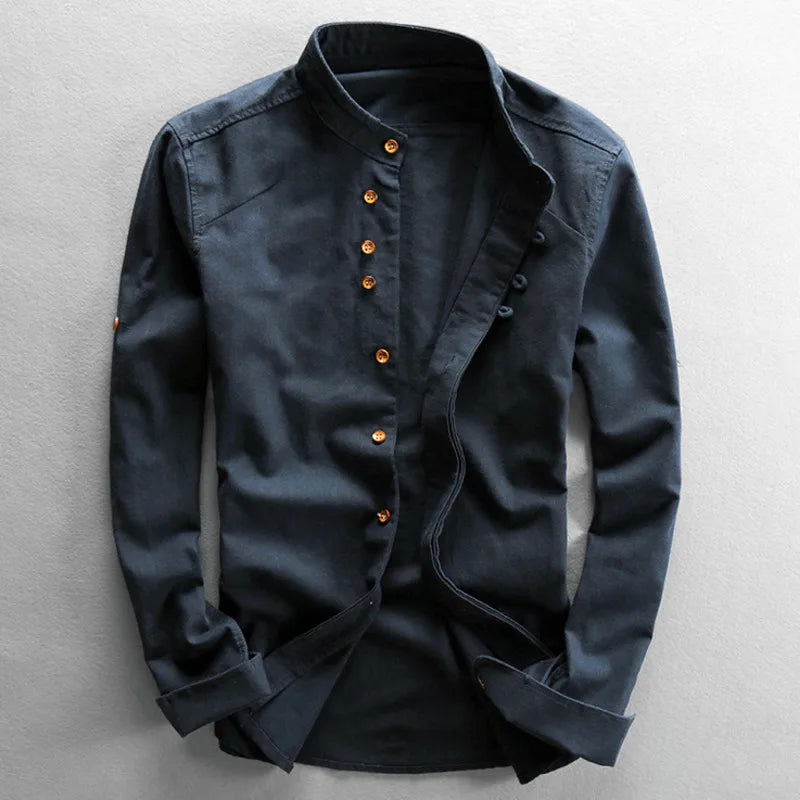Casual Summer Linen Blend Shirt - VogeLuxe