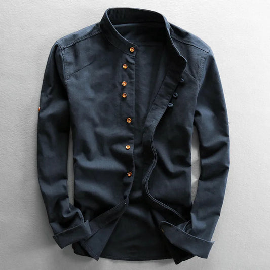 Casual Summer Linen Blend Shirt - VogeLuxe
