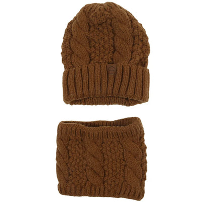Cozy Warm Knit Hat and Scarf Set