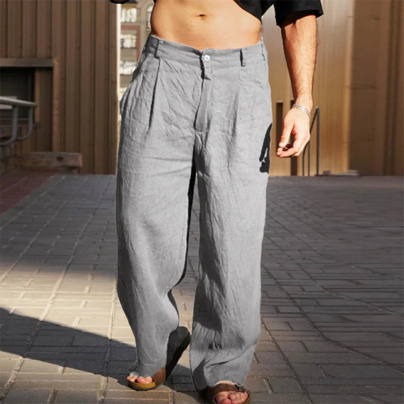 Comfortable Fit Mens Wide Leg Pants