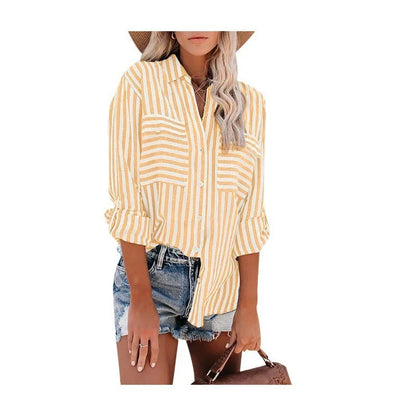 Classic Striped Shirt for Ladies - Elegant Style