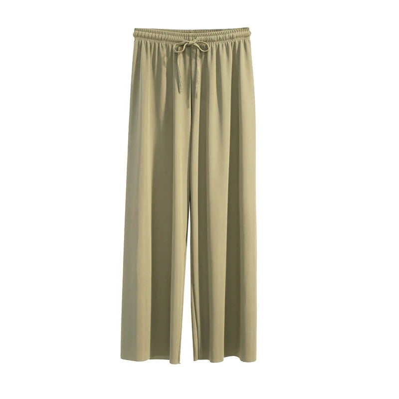 Breathable Loose Fit Summer Wide Leg Pants
