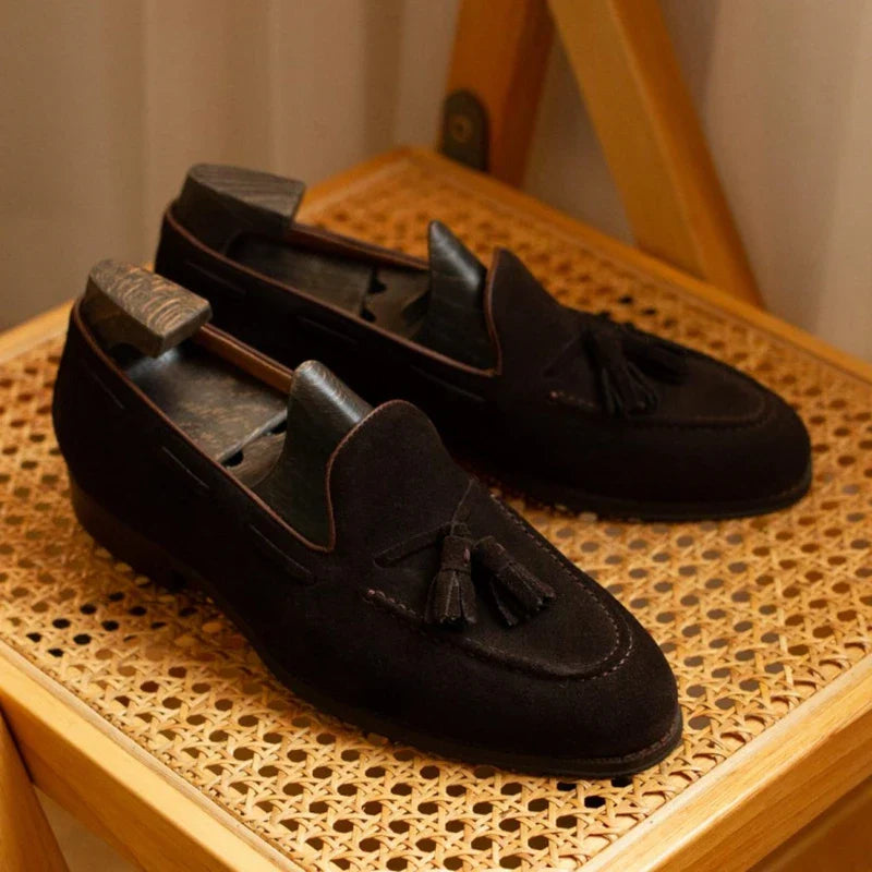 Luxury Real Leather Mens Slip On Shoes