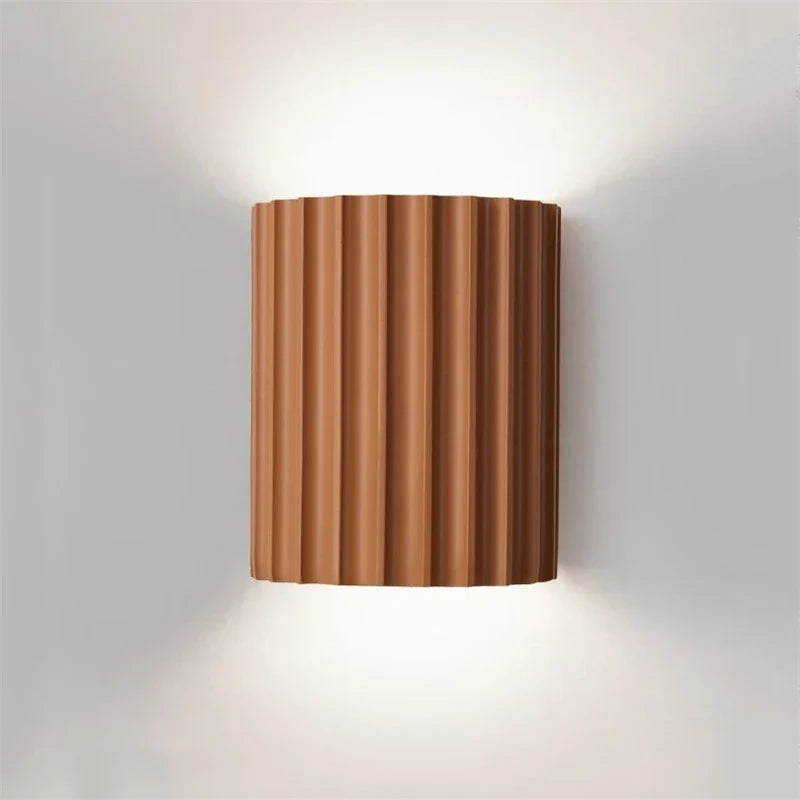 Contemporary White Resin Wall Light