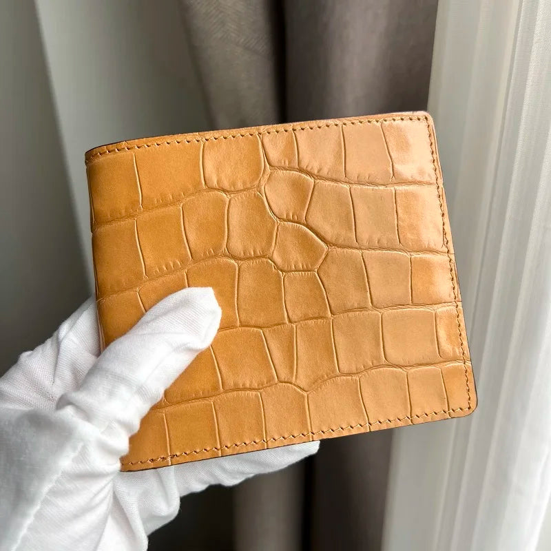Personalized Monogrammed Alligator Leather Wallet