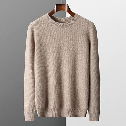 Classic Fit Men's Crew Neck Jumper - VogeLuxe