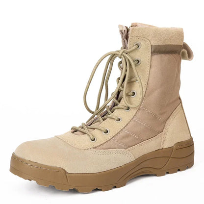 Men's Heavy-Duty Waterproof Hiking Combat Boots