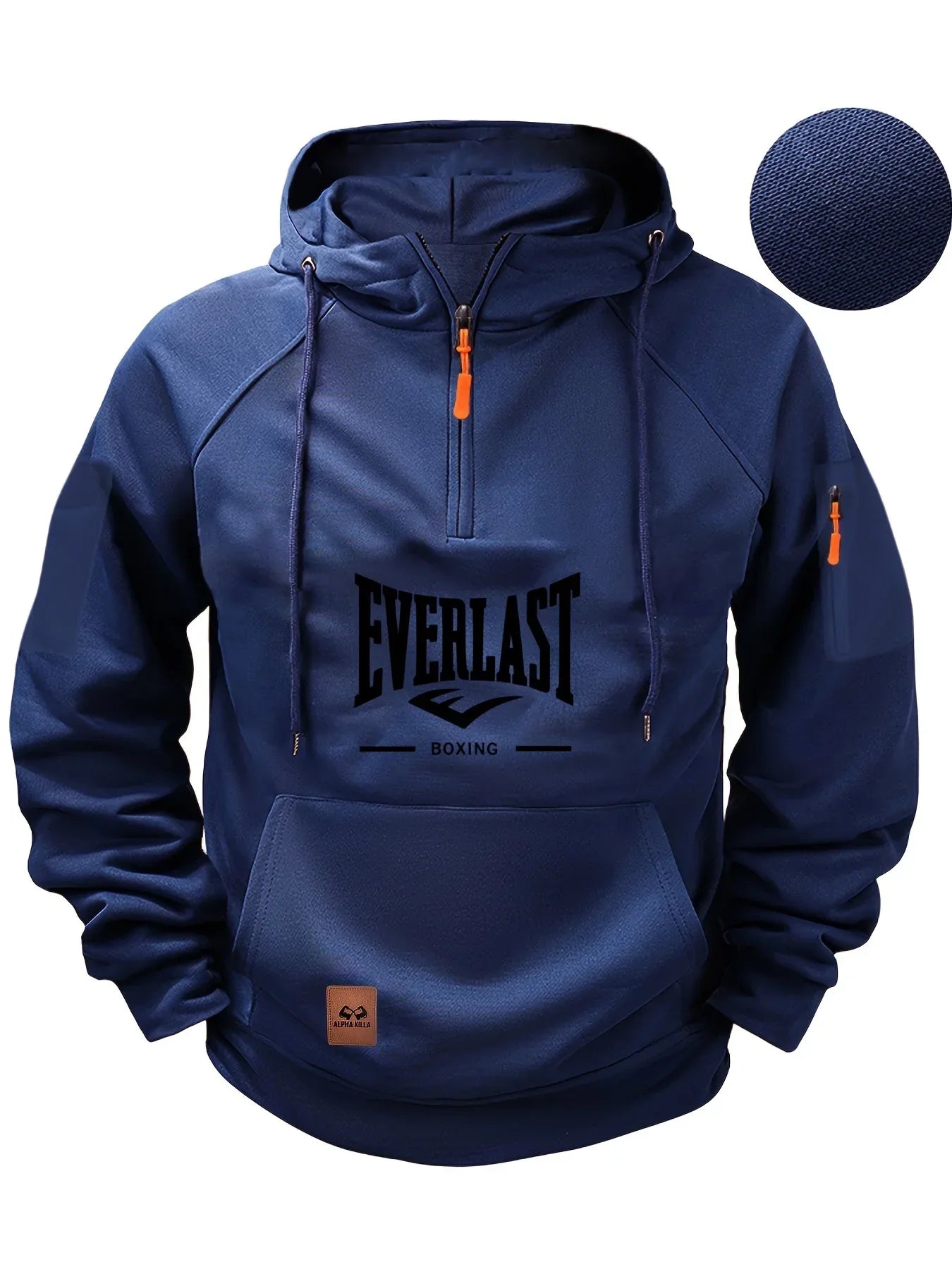 Premium Mens Zip Up Hooded Sweatshirt
