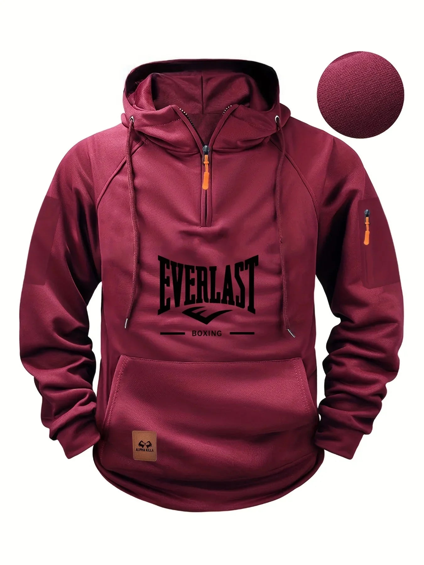 Premium Mens Zip Up Hooded Sweatshirt