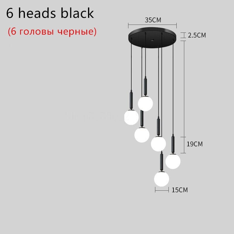 Elegant Glass Globe Chandelier