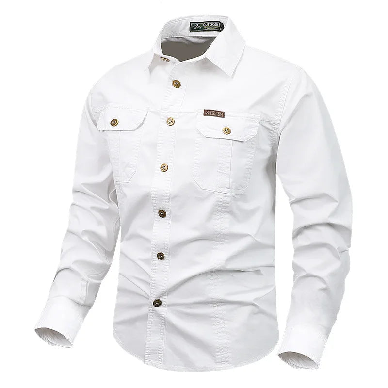 Classic Fit Men's Long Sleeve Casual Shirt
