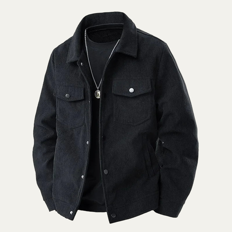 VogeLuxe | Men’s Wide Wale Corduroy Trucker Shacket