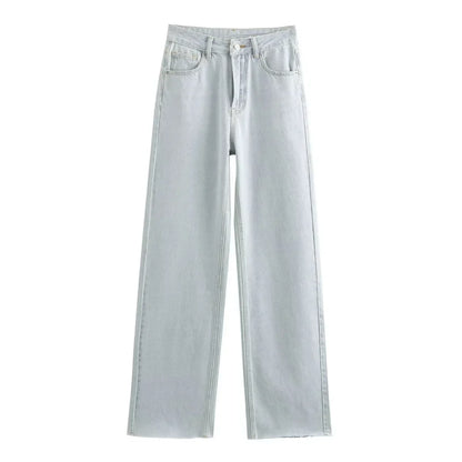 Comfortable High Waist Wide Leg Jeans Women