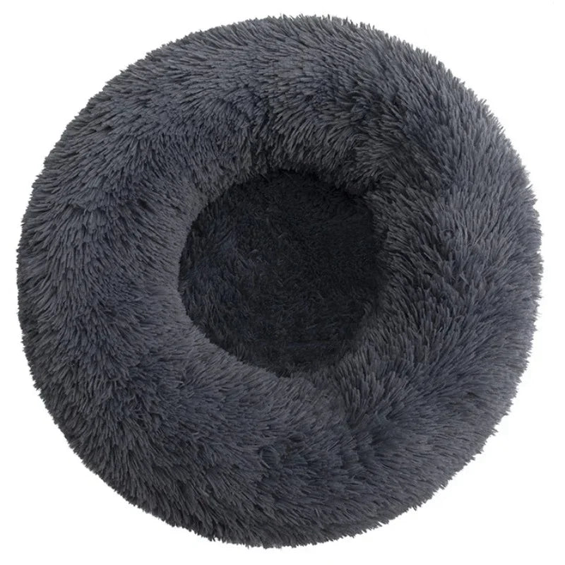Soft Comfortable Round Pet Bed for Cats and Dogs