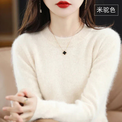 Soft Women's Cashmere Crew Neck Fit Sweater